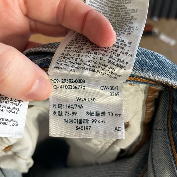 Levi’s 501 skinny, W29 L30, distressed - Picture 4 of 7